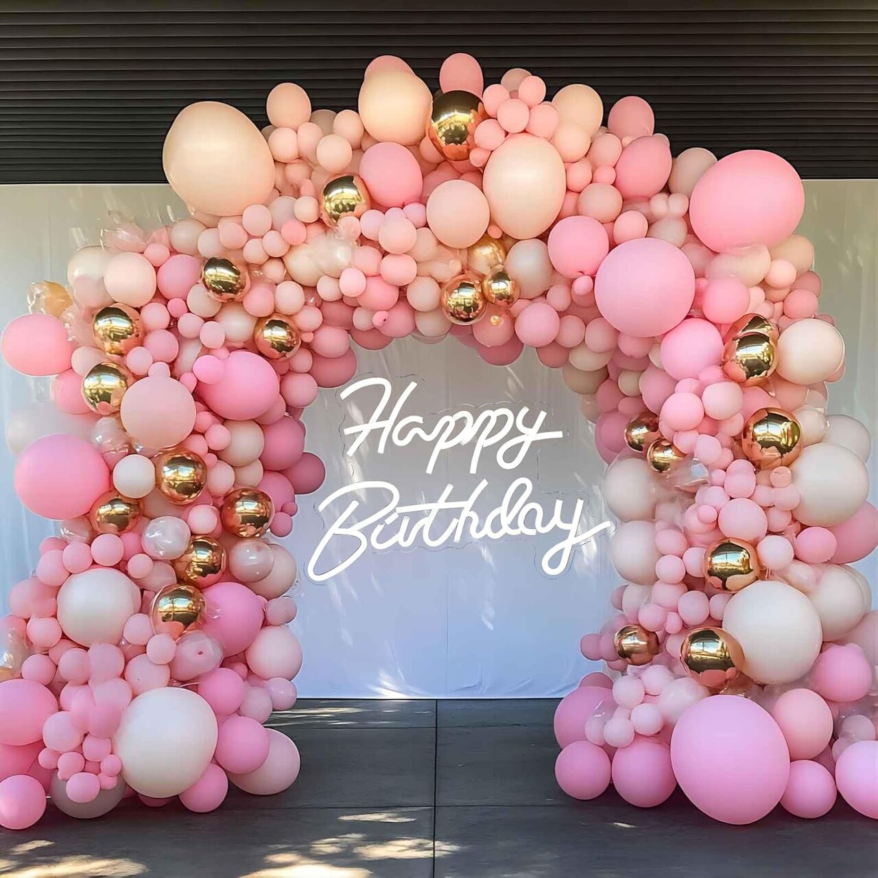 Pink Balloon Garland Arch Kit (Pestal Pink) 8 x 6 x 0.2 inches